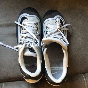 Nike metal baseball cleats  sz mens 10 1/2 gray/black